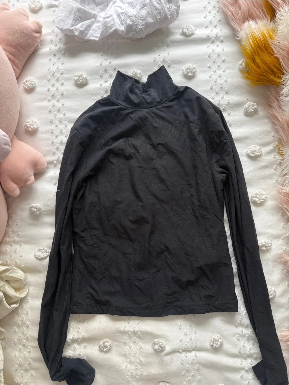 Abercrombie Classic Black Turtleneck Long-Sleeve Top